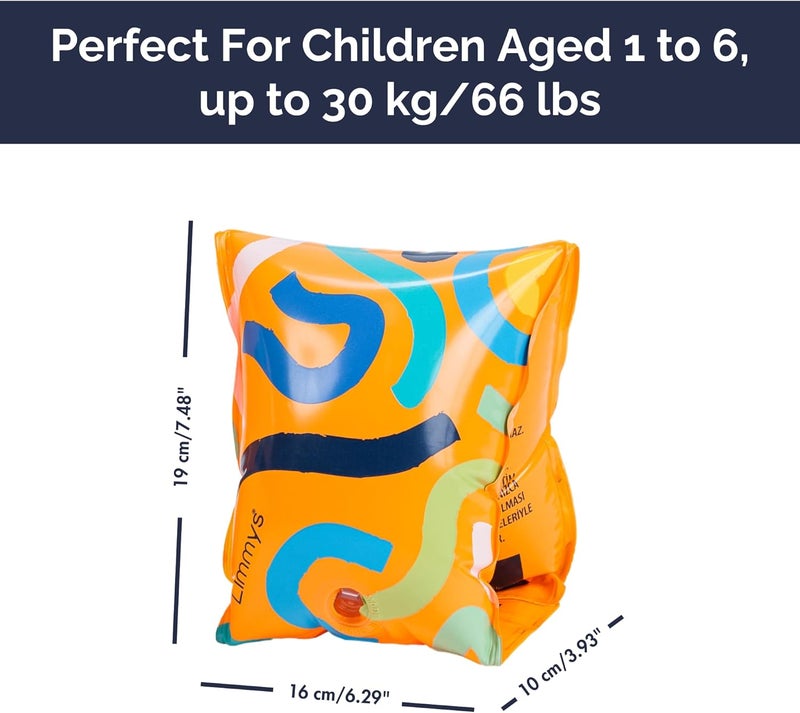 Limmys Premium Kids Floaties – Safe & Comfortable Arm Floaties for Toddlers and Children Ages 1 to 6 – Soft Water Wings and Durable Swim Floaties for Boys & Girls - Image 5